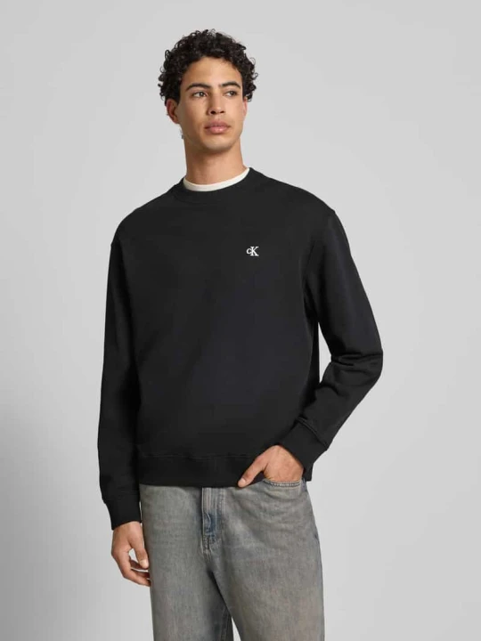 Zdjęcie produktu Bluza z wyhaftowanym logo Calvin Klein Jeans Czarny