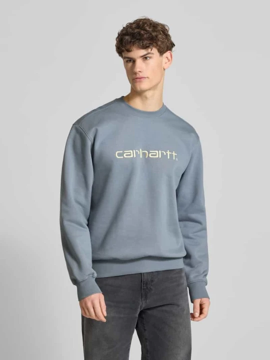 Zdjęcie produktu Bluza z wyhaftowanym logo Carhartt WIP Błękitny