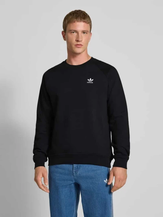Zdjęcie produktu Bluza z wyhaftowanym logo i okrągłym dekoltem adidas Originals Czarny
