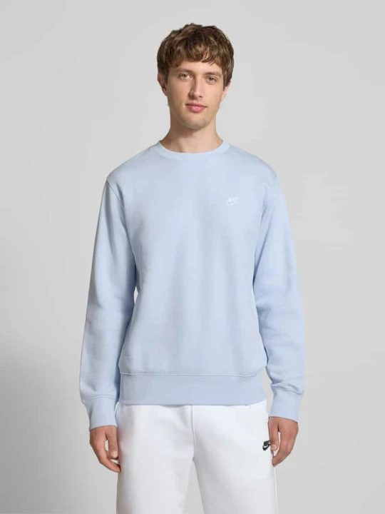Zdjęcie produktu Bluza z wyhaftowanym logo i okrągłym dekoltem Nike Jasnoniebieski