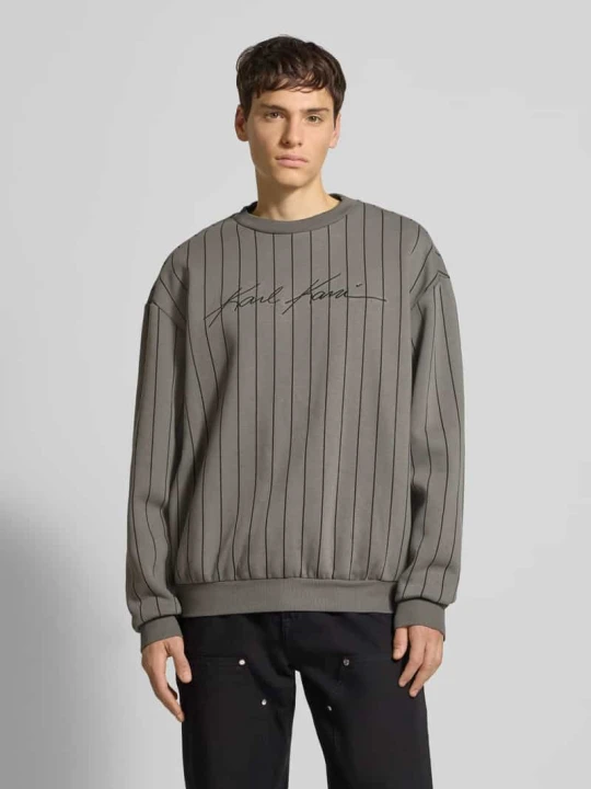 Zdjęcie produktu Bluza z wyhaftowanym logo Karl Kani Jasnoszary