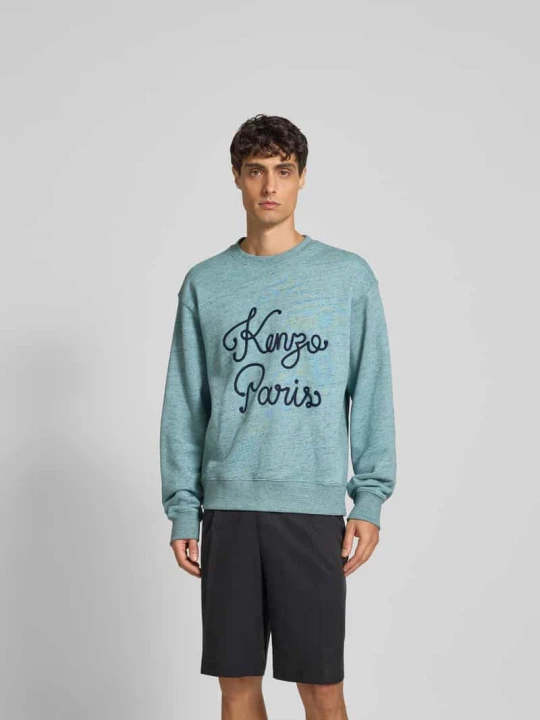 Zdjęcie produktu Bluza z wyhaftowanym logo Kenzo Turkusowy