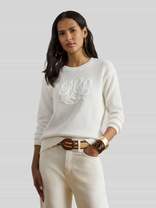 Zdjęcie produktu Bluza z wyhaftowanym logo Lauren Ralph Lauren Biały