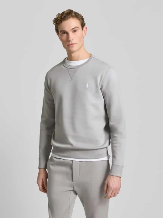 Zdjęcie produktu Bluza z wyhaftowanym logo Polo Ralph Lauren Jasnoszary melanż