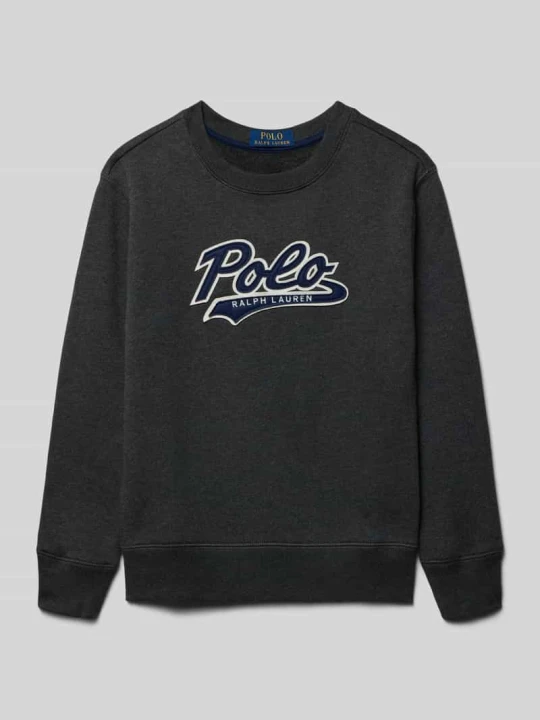 Zdjęcie produktu Bluza z wyhaftowanym logo Polo Ralph Lauren Średnioszary melanż