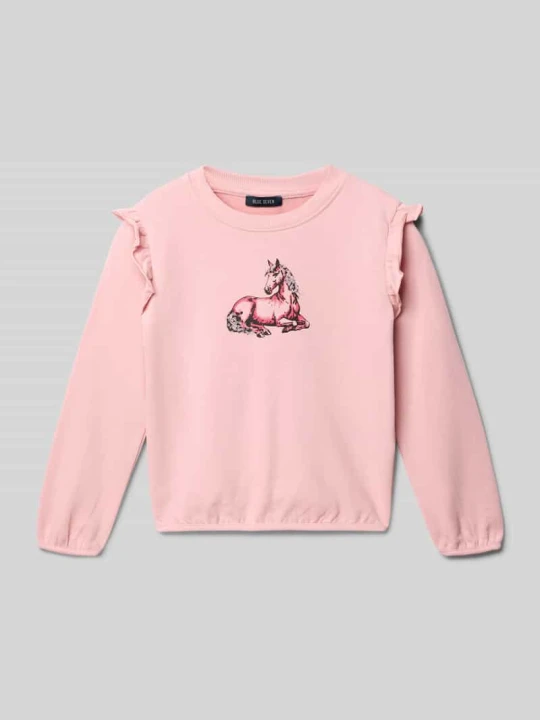 Zdjęcie produktu Bluza z wyhaftowanym motywem BLUE SEVEN Mocnoróżowy