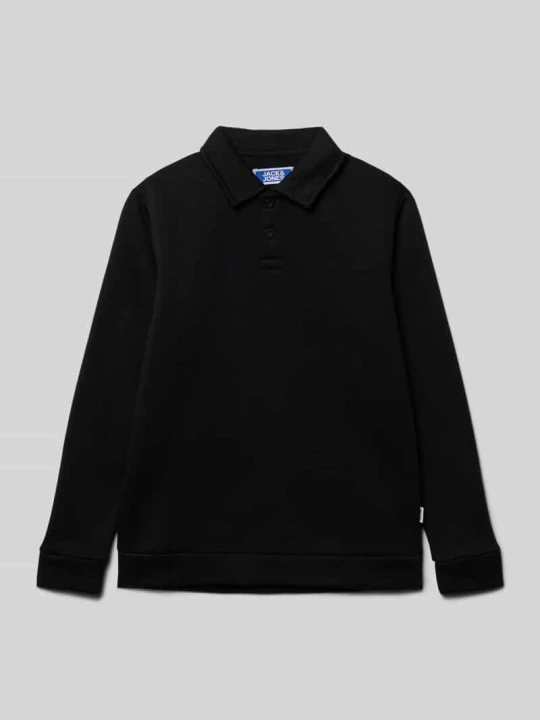 Zdjęcie produktu Bluza z wykładanym kołnierzem model ‘BRADLEY’ Jack&Jones Czarny