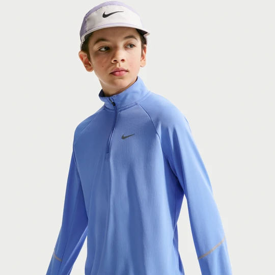 Zdjęcie produktu Bluza z zamkiem 1/2 dla dużych dzieci Dri-FIT Nike Miler - Niebieski