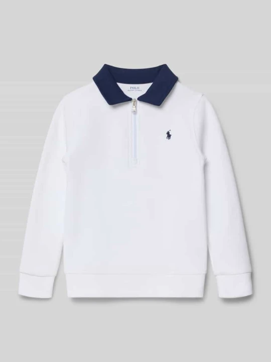 Zdjęcie produktu Bluza z zamkiem błyskawicznym i Wyhaftowane logo Polo Ralph Lauren Biały