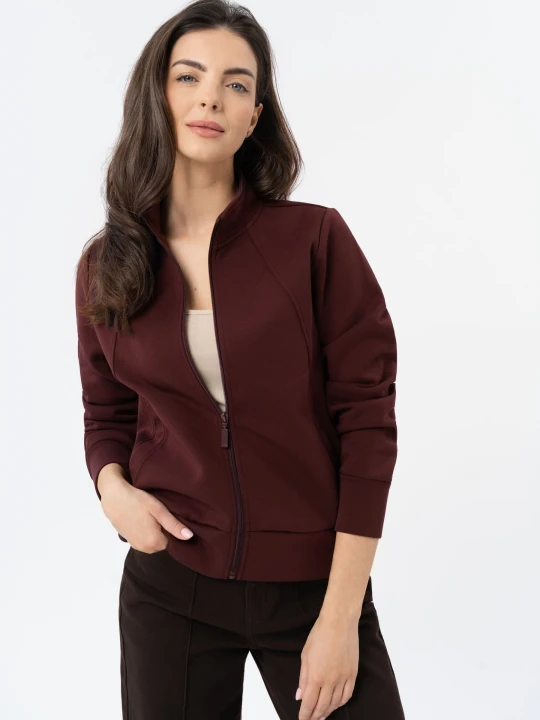 Zdjęcie produktu Bluza ze stójka B-NOVA Volcano Burgundowy