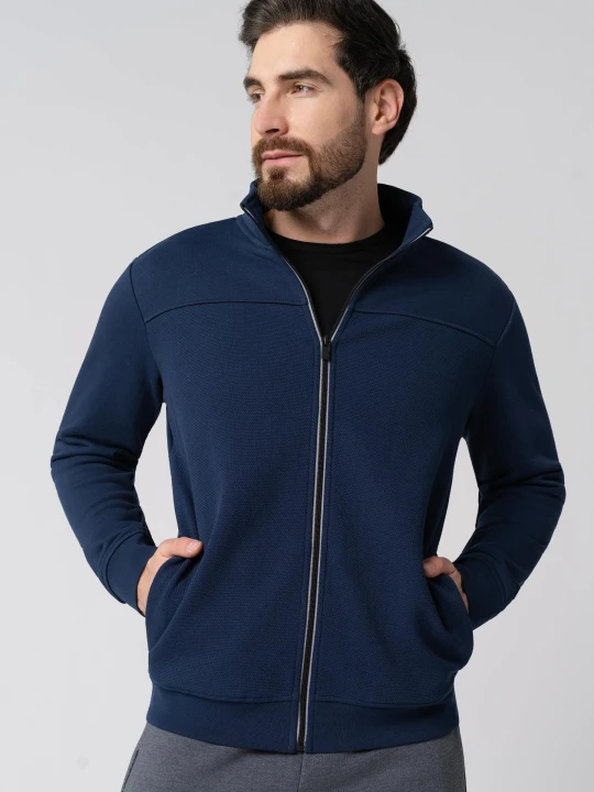 Zdjęcie produktu Bluza ze stójką B-POPLAR Volcano Granatowy