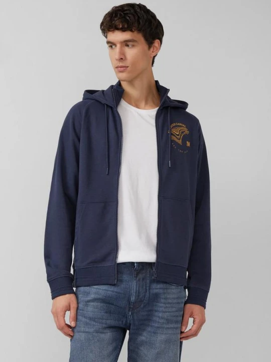 Zdjęcie produktu Bluza ze stójką i kapturem s.Oliver niebieski