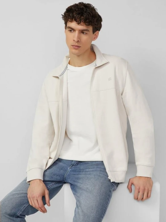 Zdjęcie produktu Bluza ze stójką i rozciętymi kieszeniami s.Oliver kremowy