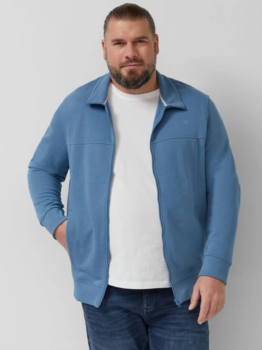 Zdjęcie produktu Bluza ze stójką i rozciętymi kieszeniami s.Oliver niebieski