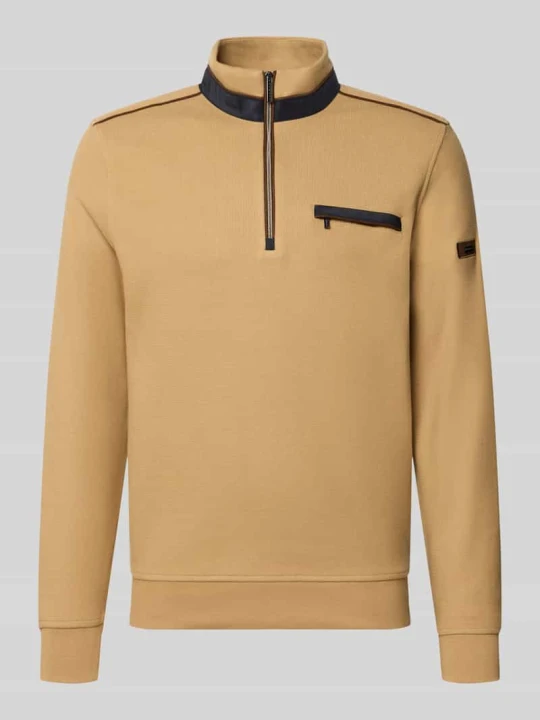 Zdjęcie produktu Bluza ze stójką i zamkiem błyskawicznym Bugatti Camel