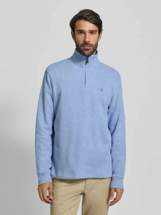 Zdjęcie produktu Troyer o kroju regular fit z czystej bawełny Polo Ralph Lauren Jasnoniebieski melanż