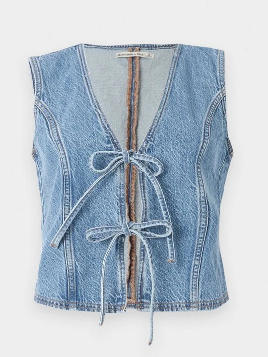 Zdjęcie produktu Bluzka Abercrombie & Fitch jasnoniebieski