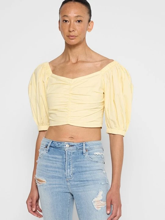 Zdjęcie produktu Bluzka Abercrombie & Fitch jasnożółty
