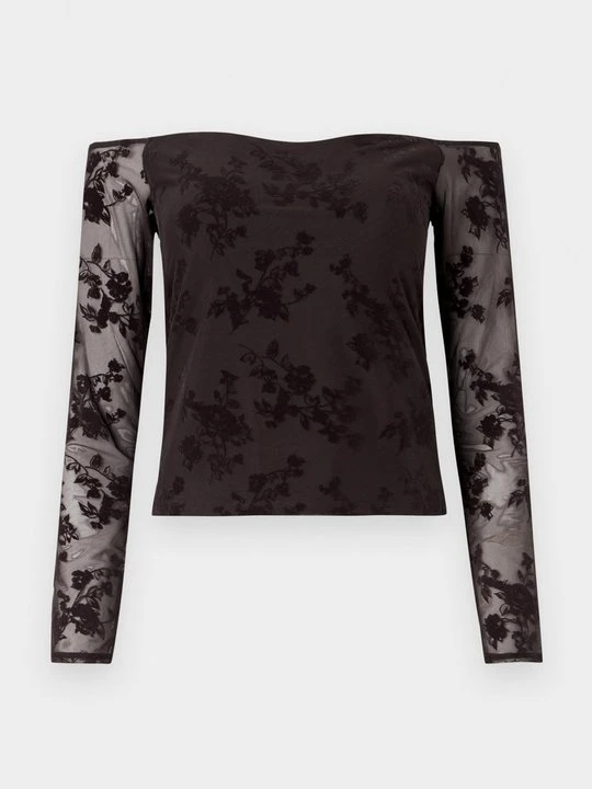 Zdjęcie produktu Bluzka Abercrombie & Fitch ciemnobrązowy