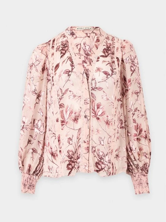 Zdjęcie produktu Bluzka Alice + Olivia jasnoróżowy