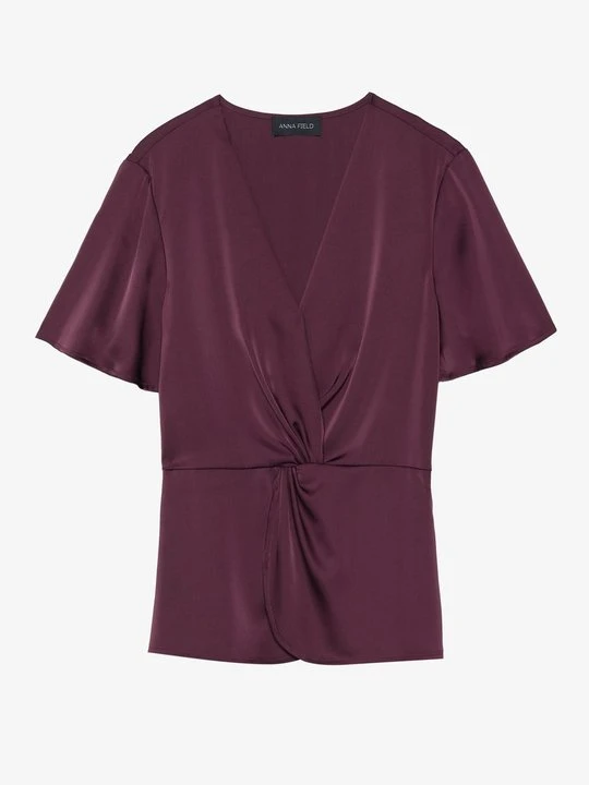 Zdjęcie produktu Bluzka Anna Field By Zalando jagodowy