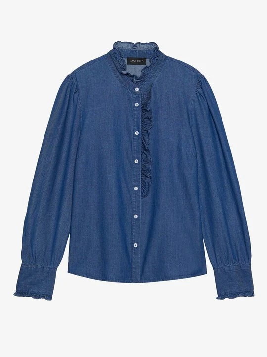 Zdjęcie produktu Bluzka Anna Field By Zalando niebieski denim