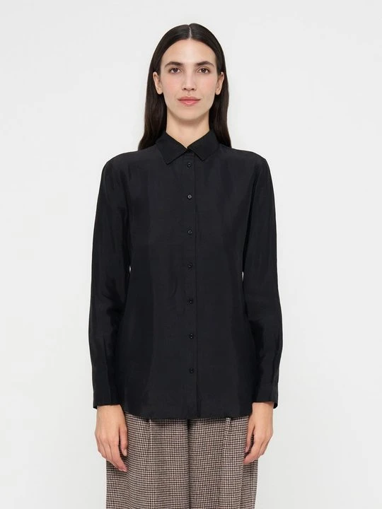 Zdjęcie produktu Bluzka z zapięciem na guziki Armani Exchange czarny melanż