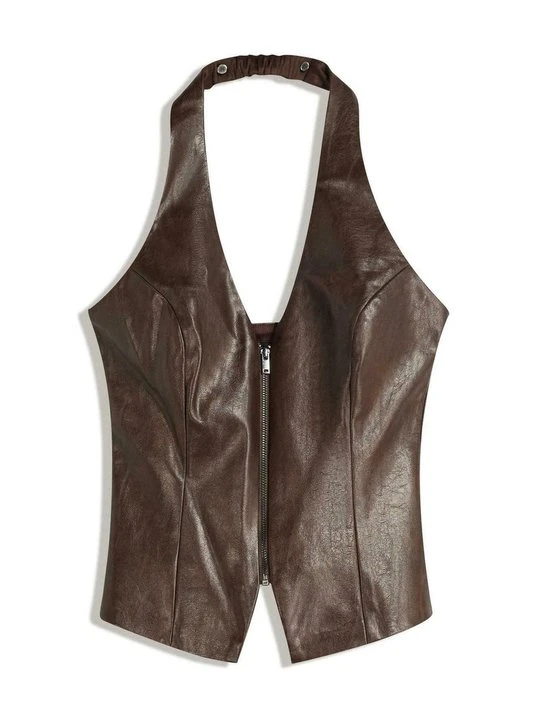 Zdjęcie produktu Bluzka Bershka ciemnobrązowy
