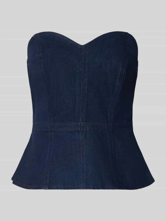 Zdjęcie produktu Bluzka bez rękawów z czystej bawełny model 'SWEETHEART BUSTIER' Levi's Ciemnoniebieski