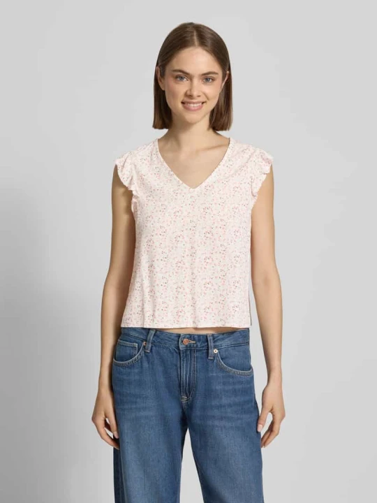 Zdjęcie produktu Bluzka bez rękawów z czystej wiskozy, krój regular fit, model 'BARRI' Pieces Biały