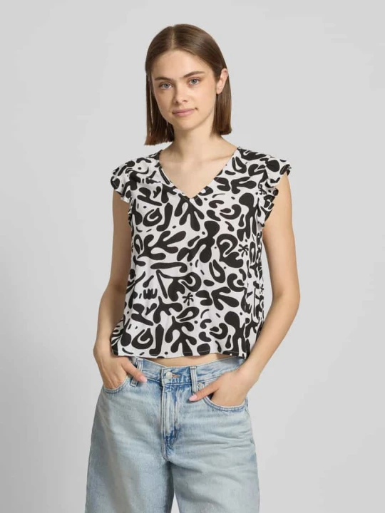 Zdjęcie produktu Bluzka bez rękawów z czystej wiskozy, krój regular fit, model 'BARRI' Pieces Czarny