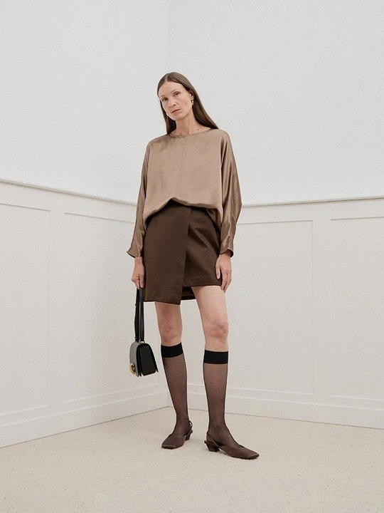 Zdjęcie produktu Bluzka By Malene Birger brązowy