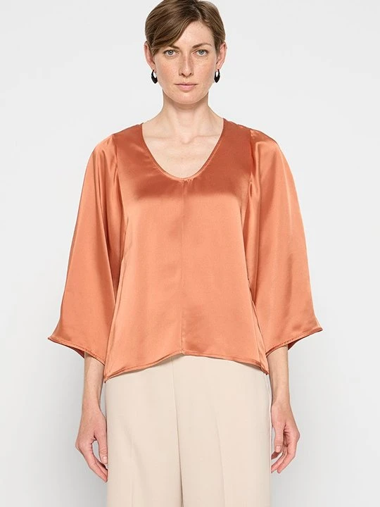 Zdjęcie produktu Bluzka By Malene Birger pomarańczowy
