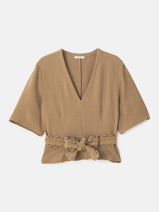 Zdjęcie produktu Bluzka By Malene Birger musztardowy