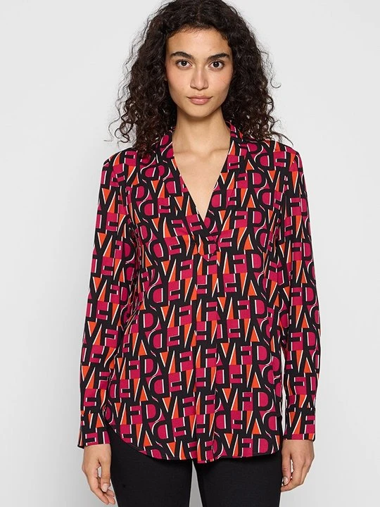 Zdjęcie produktu Bluzka Diane Von Furstenberg czerwony