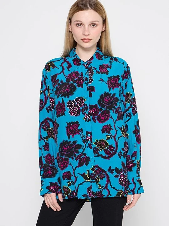 Zdjęcie produktu Bluzka Diane Von Furstenberg jasnoniebieski
