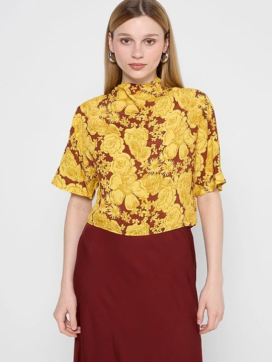 Zdjęcie produktu Bluzka Diane Von Furstenberg żółty