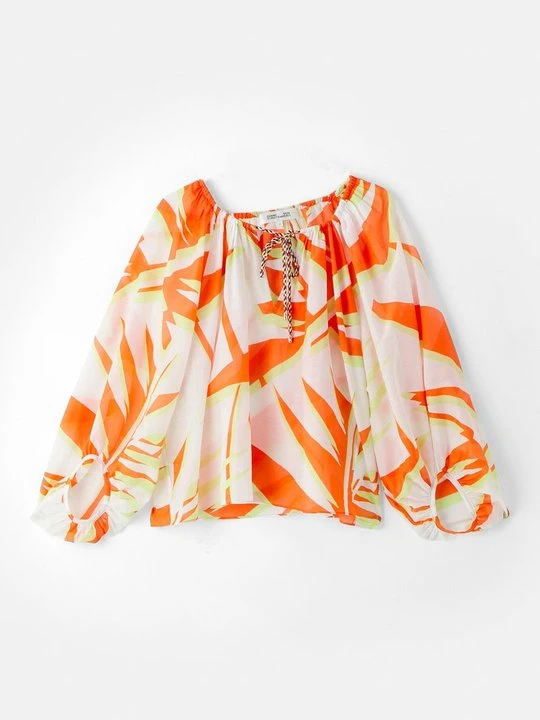 Zdjęcie produktu Bluzka Diane Von Furstenberg pomarańczowy
