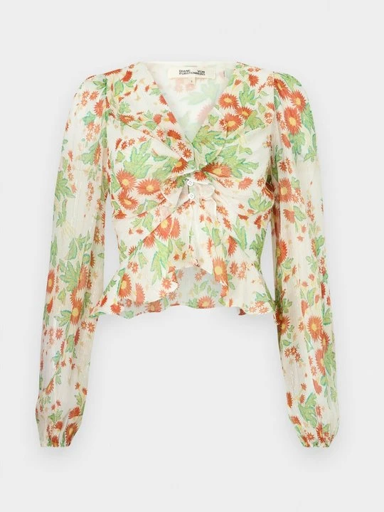 Zdjęcie produktu Bluzka Diane Von Furstenberg mleczny