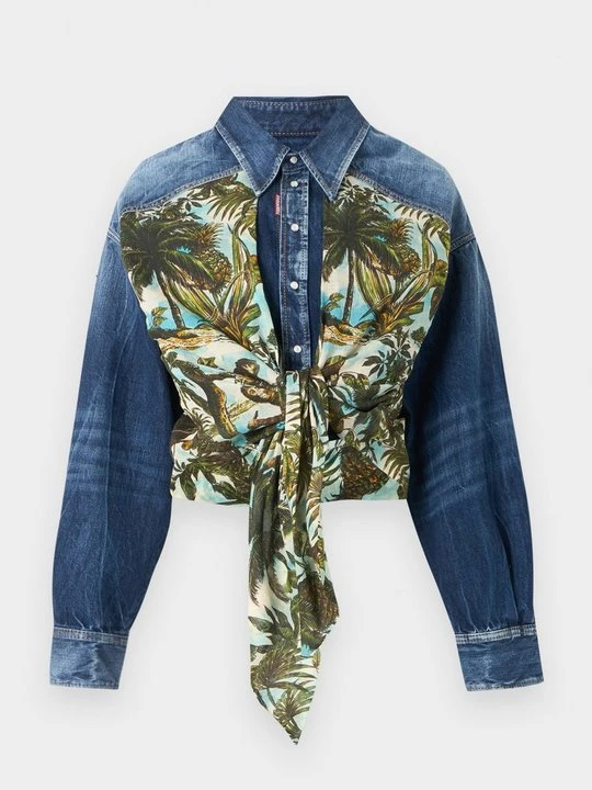 Zdjęcie produktu Bluzka Dsquared2 niebieski denim