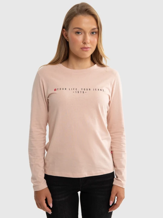 Zdjęcie produktu bluzka dziewczęca longsleeve różowa brina 600 Big Star