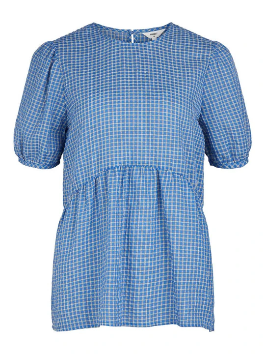 Zdjęcie produktu Object Bluzka "Evelyn" w kolorze niebieskim rozmiar: 34