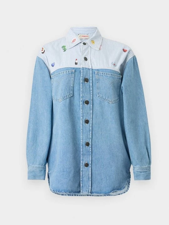 Zdjęcie produktu Bluzka Fiorucci niebieski denim