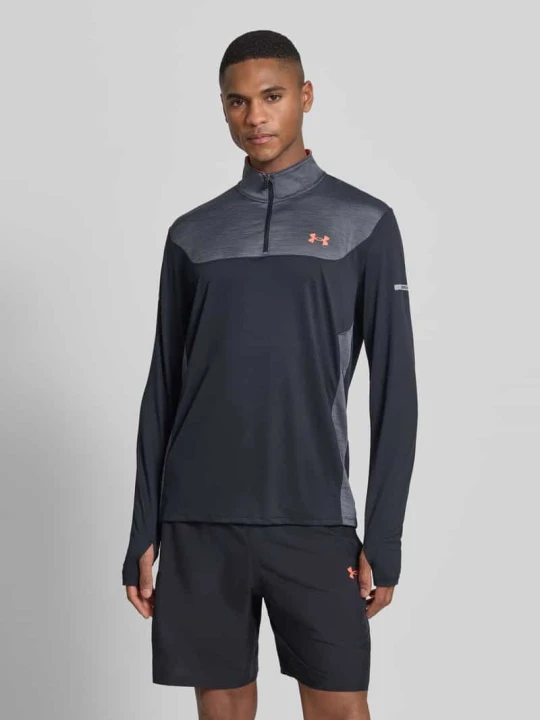 Zdjęcie produktu Koszulka funkcyjna ze stójką Model 'Tech Utility 1 / 4 Zip' Under Armour Czarny