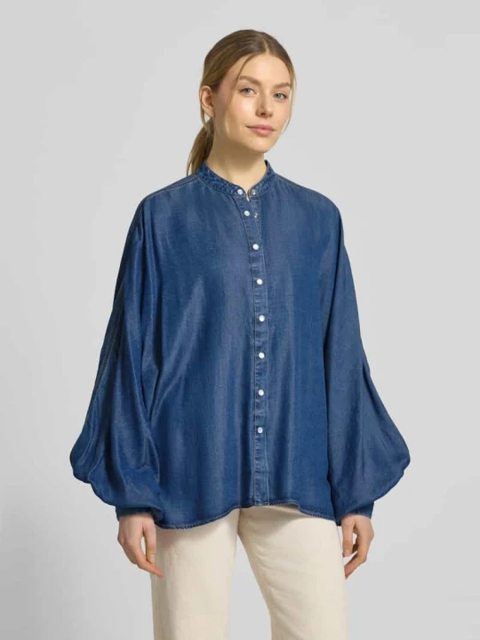 Zdjęcie produktu Bluzka jeansowa o kroju oversized z lyocellu Model 'C_BETTA' Boss Niebieski