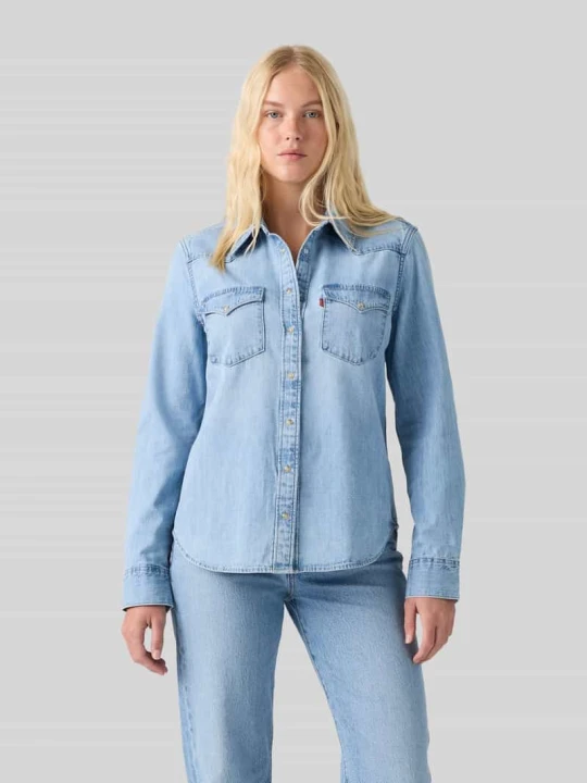 Zdjęcie produktu Bluzka jeansowa o kroju relaxed fit z mieszanki bawełny Levi's Jasnoniebieski