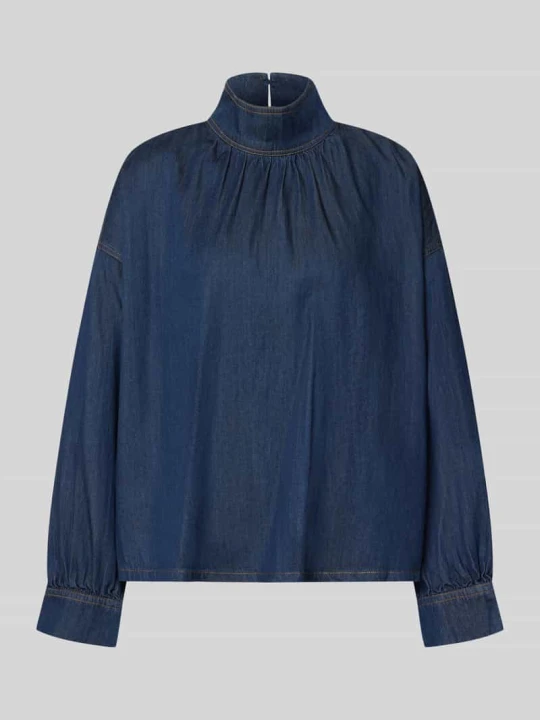 Zdjęcie produktu Bluzka jeansowa o kroju relaxed fit z mieszanki lyocellu i bawełny Jake*s Ciemnoniebieski
