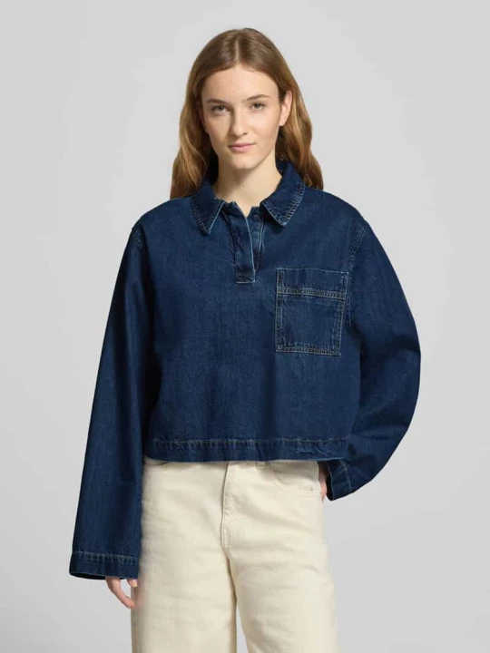 Zdjęcie produktu Bluzka jeansowa o kroju loose fit z czystej bawełny Marc O'Polo Jeansowy niebieski
