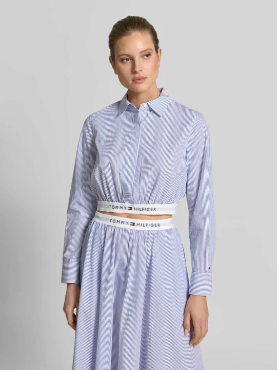 Zdjęcie produktu Bluzka koszulowa o kroju regular fit z czystej bawełny ekologicznej Tommy Hilfiger Biały