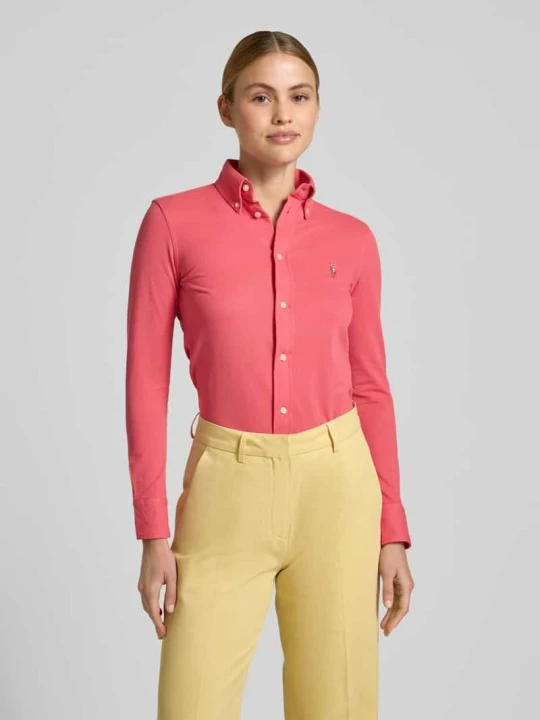 Zdjęcie produktu Bluzka koszulowa o kroju regular fit z czystej bawełny Polo Ralph Lauren Jasnoczerwony